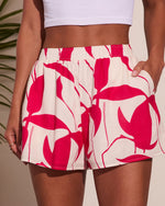 Summer Radiance Tropical Print Shorts