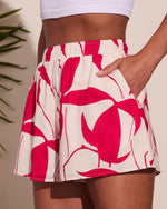 Summer Radiance Tropical Print Shorts