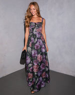 Willow Hour Printed A Line Maxi Dress