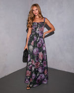 Willow Hour Printed A Line Maxi Dress