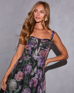 Willow Hour Printed A Line Maxi Dress