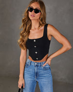 Izara Cropped Corset Top