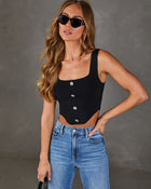 Izara Cropped Corset Top