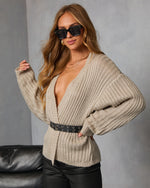 Ormelle Belted Open Front Cardigan