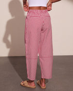 Nautical Honey Striped Barrel Leg Pants