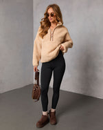 Cold Embrace Teddy Quarter Zip Sweatshirt