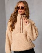 Cold Embrace Teddy Quarter Zip Sweatshirt