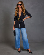 Jada Vegan Leather Double Wrap Waist Belt