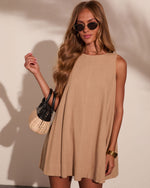 Gentle Hour Linen Blend Mini Dress