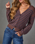 Tessa Striped Knit Cardigan
