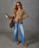 Penny Lace Hem Twofer Sweater