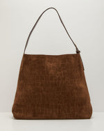 Linden Embossed Faux Suede Shoulder Bag