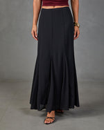 Story Begins Flounce Hem Maxi Skirt