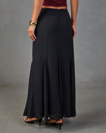 Story Begins Flounce Hem Maxi Skirt