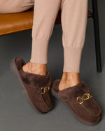 Chocolate % Toasted Oat Suede Horsebit Loafers-6