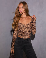 Orielle Printed Corset Bodice Top