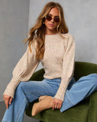Emmie Crewneck Speckled Sweater