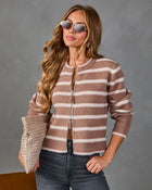 Warm Haven Fuzzy Striped Knit Sweater