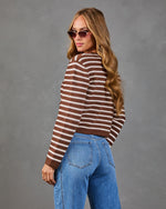 Chestnut Lane Knit Striped Cardigan
