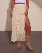 Prairie Spell Floral Lace Maxi Skirt