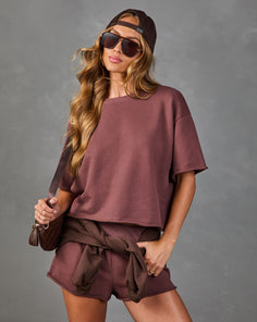 Cozy Atelier Terry Short Sleeve Top