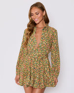 Fiona Floral Button Down Mini Dress