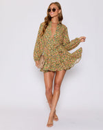 Fiona Floral Button Down Mini Dress