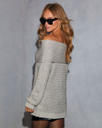 Adrienna Knit Off The Shoulder Sweater