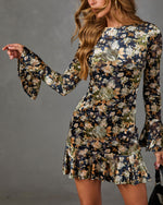 Days Like These Velvet Floral Mini Dress