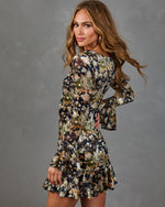 Days Like These Velvet Floral Mini Dress