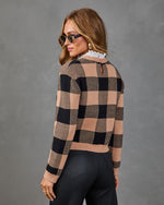 Kinsleigh Knit Plaid Sweater