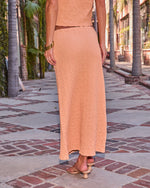 Celyn Smocked Drawstring Waist Maxi Skirt