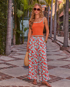 Laverne Knit Contrast Trim Crop Tank Top