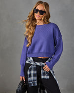 Elouise Cropped Crewneck Sweater