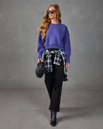 Elouise Cropped Crewneck Sweater
