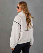 Chill Whispers Contrast Trim Faux Fur Jacket
