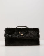 Saraiah Faux Fur Top Handle Clutch