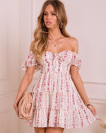 Roselle Dawn Fit And Flare Floral Mini Dress