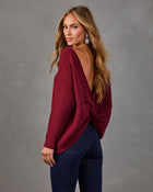 Bellina Knit Wrap Twist Sweater