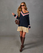 Open Invitation Knit Twofer Mini Shirt Dress