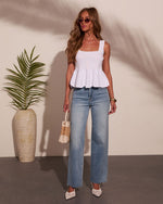 Viennah Peplum Tank Top