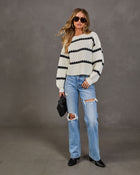 Kyra Striped Knit Sweater