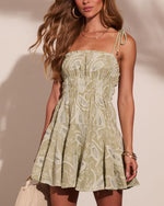 Chic Leisure Abstract Print Mini Dress