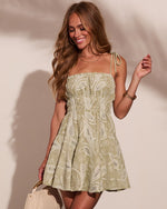 Chic Leisure Abstract Print Mini Dress