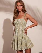 Chic Leisure Abstract Print Mini Dress