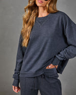 Maison Cozy Fleece Long Sleeve Top
