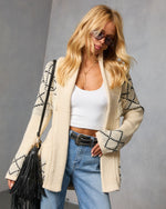 Cloudberry Fringe Waist Tie Sweater