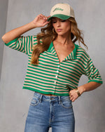 Core Society Striped Knit Cardigan