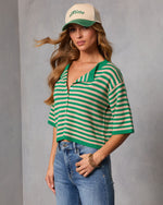 Core Society Striped Knit Cardigan