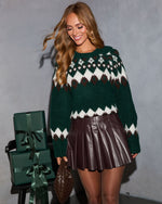 Senie Chunky Knit Fair Isle Sweater